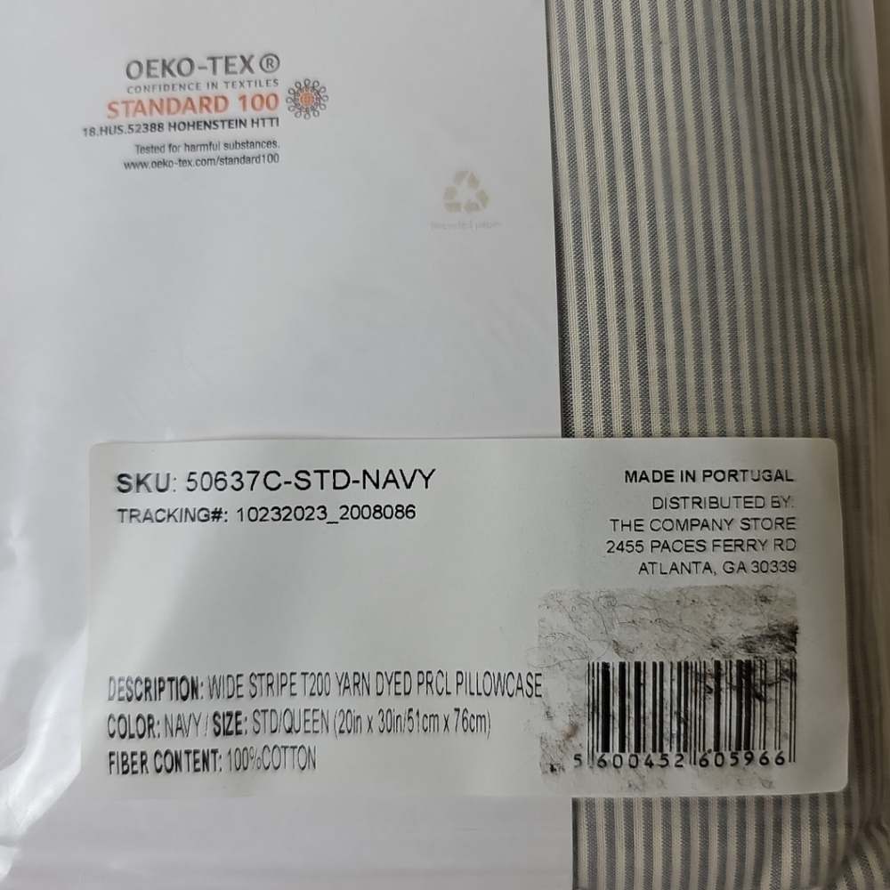 The Company Store Navy Percale Bedding - Picture 3 of 3